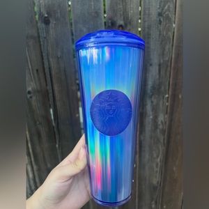Starbucks Fall 2022 Purple Iridescent Periwinkle Dome Tumbler 24oz